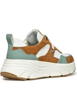 Geox D Diamanta - Sneakers Basse - White Cognac -Geox Offerte Negozio 08bc45d013e44ba9b3b31c0aa1a508c3