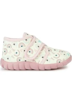 Geox B Zyzie Scarpe A StrappoLight Ivory Light Pink Bambini Scarpe Basse GE113E021-B11