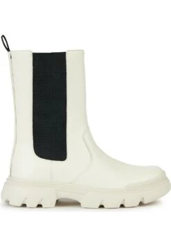 Geox JunetteStivalettiLight Ivory Black Bambini Stivali GE113I05P-B11