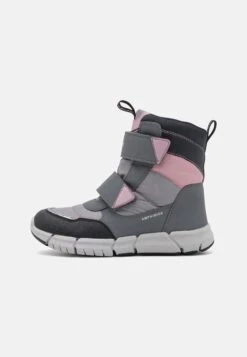 Geox Flexyper GirlStivali Da Neve Grey/Pink Bambini Stivali GE113K023-C11