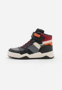 Geox Perth Boy - Sneakers Alte - Black/Orange