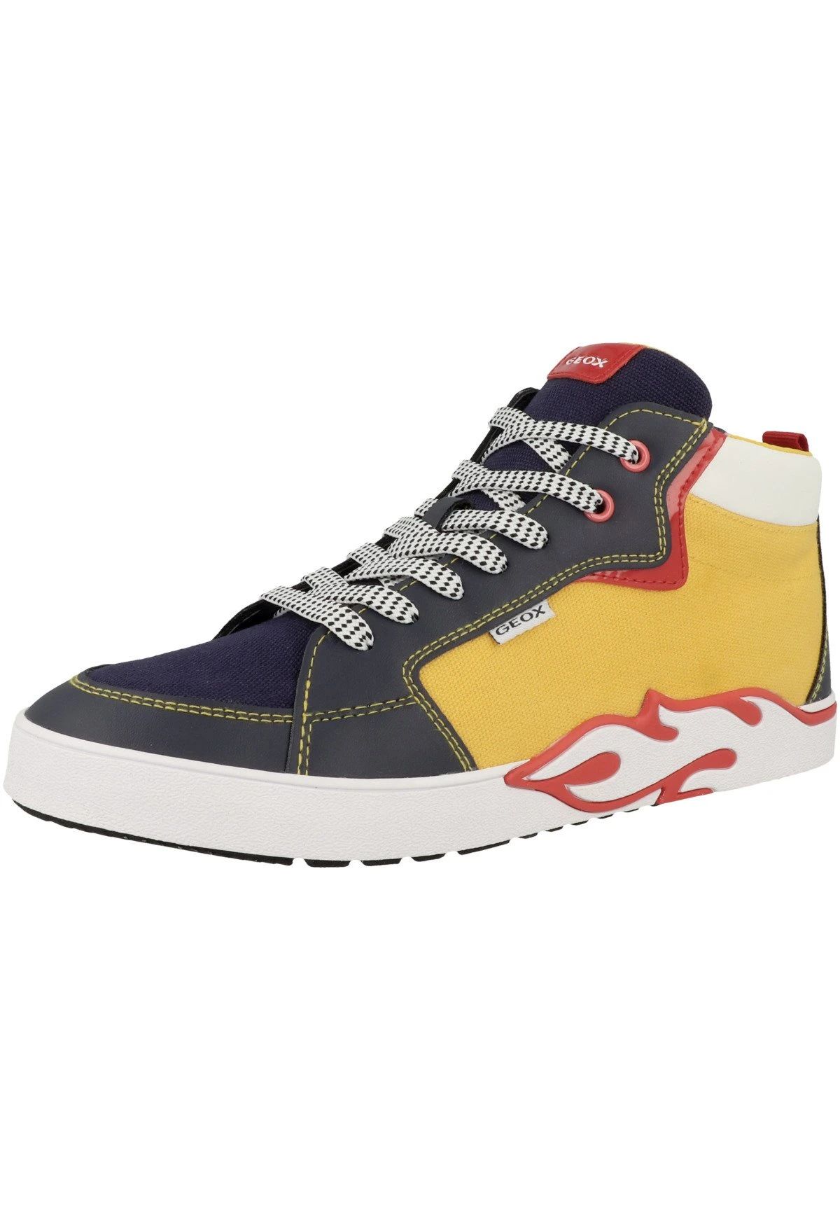Geox J AlphabeetSneakers AlteYellow Navy Bambini Sneakers GE112N01H-E11 2 Geox J AlphabeetSneakers AlteYellow Navy Bambini Sneakers GE112N01H-E11 - immagine 2