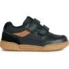 Geox J Poseido- Sneakers Basse - Black Cognac