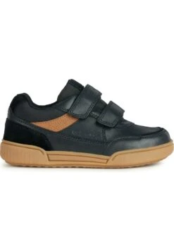 Geox J Poseido- Sneakers Basse - Black Cognac