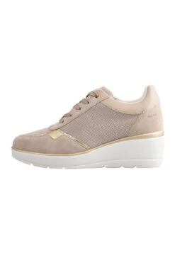 Geox D Ilde - Sneakers Basse - Lt Taupe/Beige