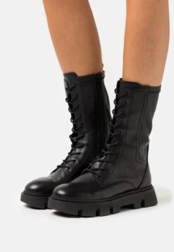 Geox VildeStivali Con I LacciBlack Donna Stivali GE111A0YV-Q11