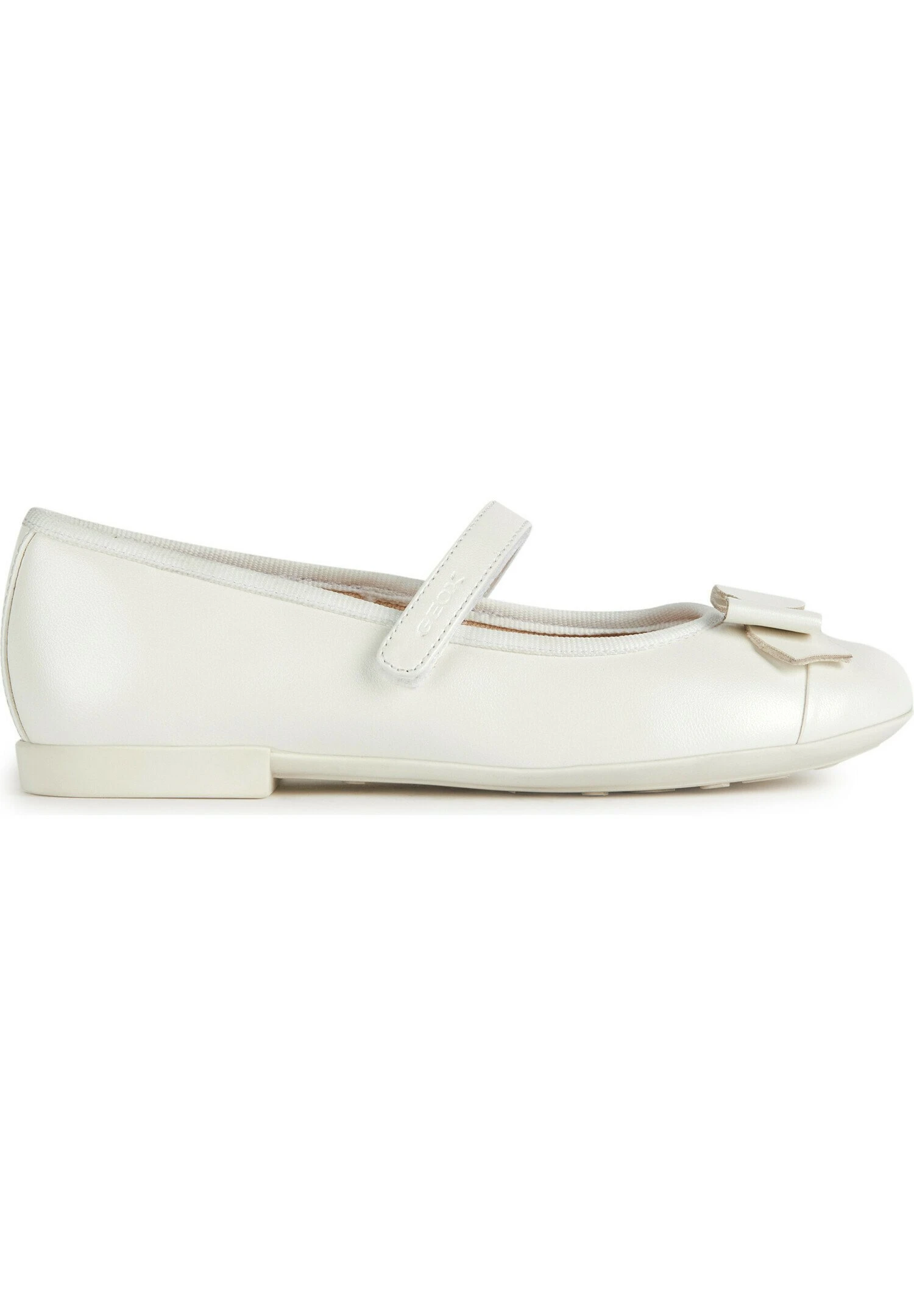 Geox Jr Plie' - Ballerine Con Cinturino - White 1 Geox Jr Plie' - Ballerine Con Cinturino - White