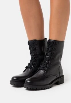 Geox Hoara - Stivaletti Stringati - Black