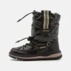 Geox Adelhide Girl AbStivali Da Neve Black/Gold Bambini Stivali GE113K02J-Q11
