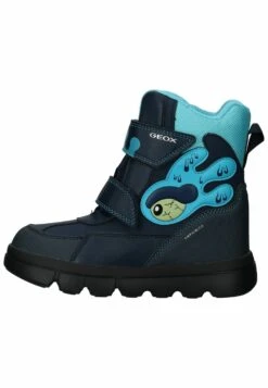 Geox Willaboom UnisexStivali Da Neve Navy Turquoise Cfn Bambini Stivali GE116K008-L11