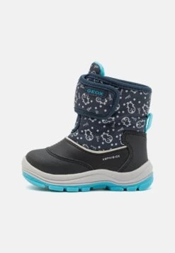 Geox Flanfil Abx UnisexStivali Da Neve Navy/Turquoise Bambini Stivali GE116K007-K11