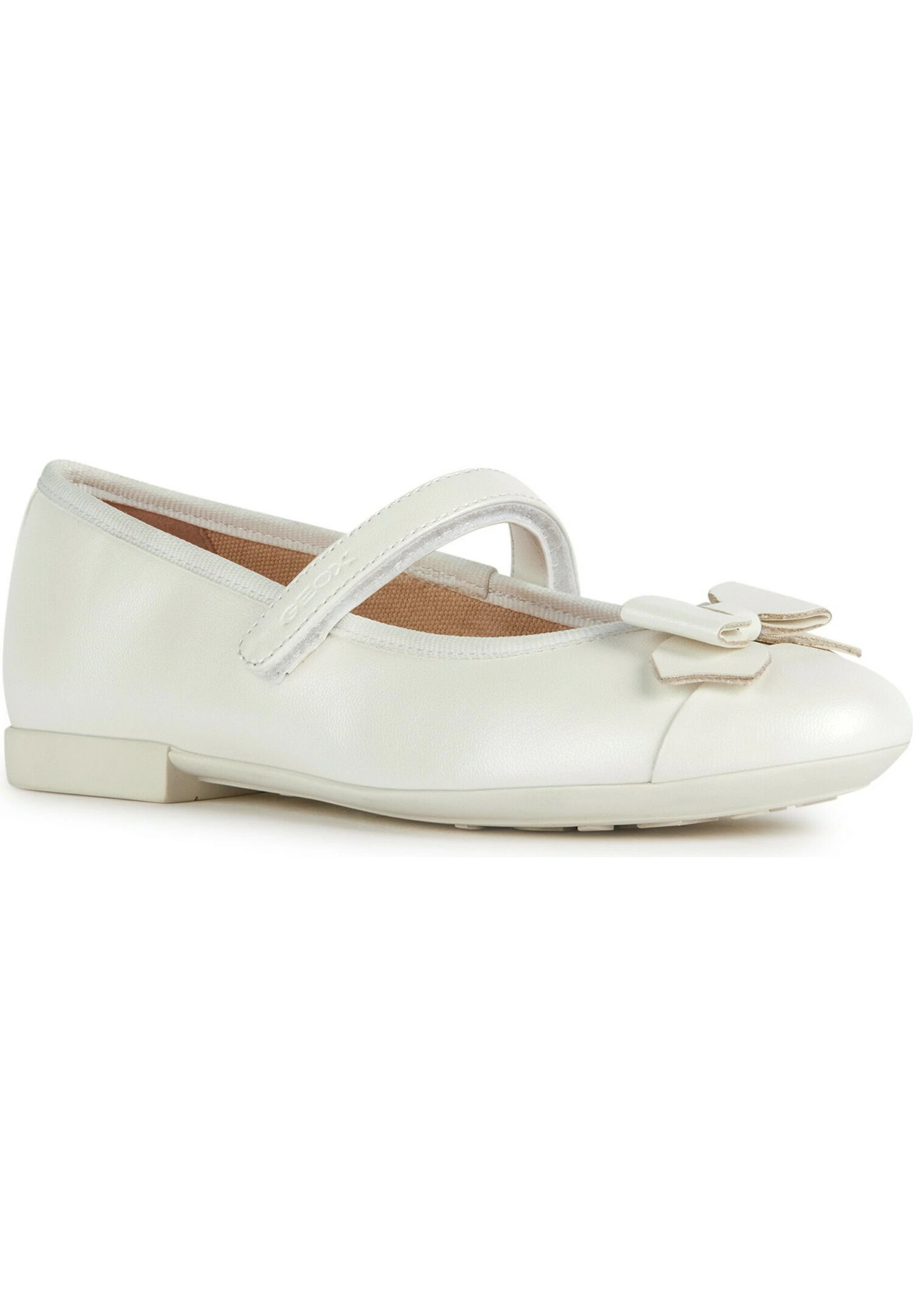 Geox Jr Plie' - Ballerine Con Cinturino - White 2 Geox Jr Plie' - Ballerine Con Cinturino - White - immagine 2