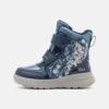 Geox Disney Frozen Elsa Sveggen GirlStivali Da Neve Navy/Platinum Bambini Stivali GE113K02E-K11