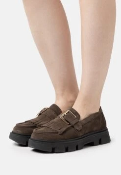 Geox VildeScarpe Senza LacciDark Brown Donna Scarpe Piatte GE111E07R-O11