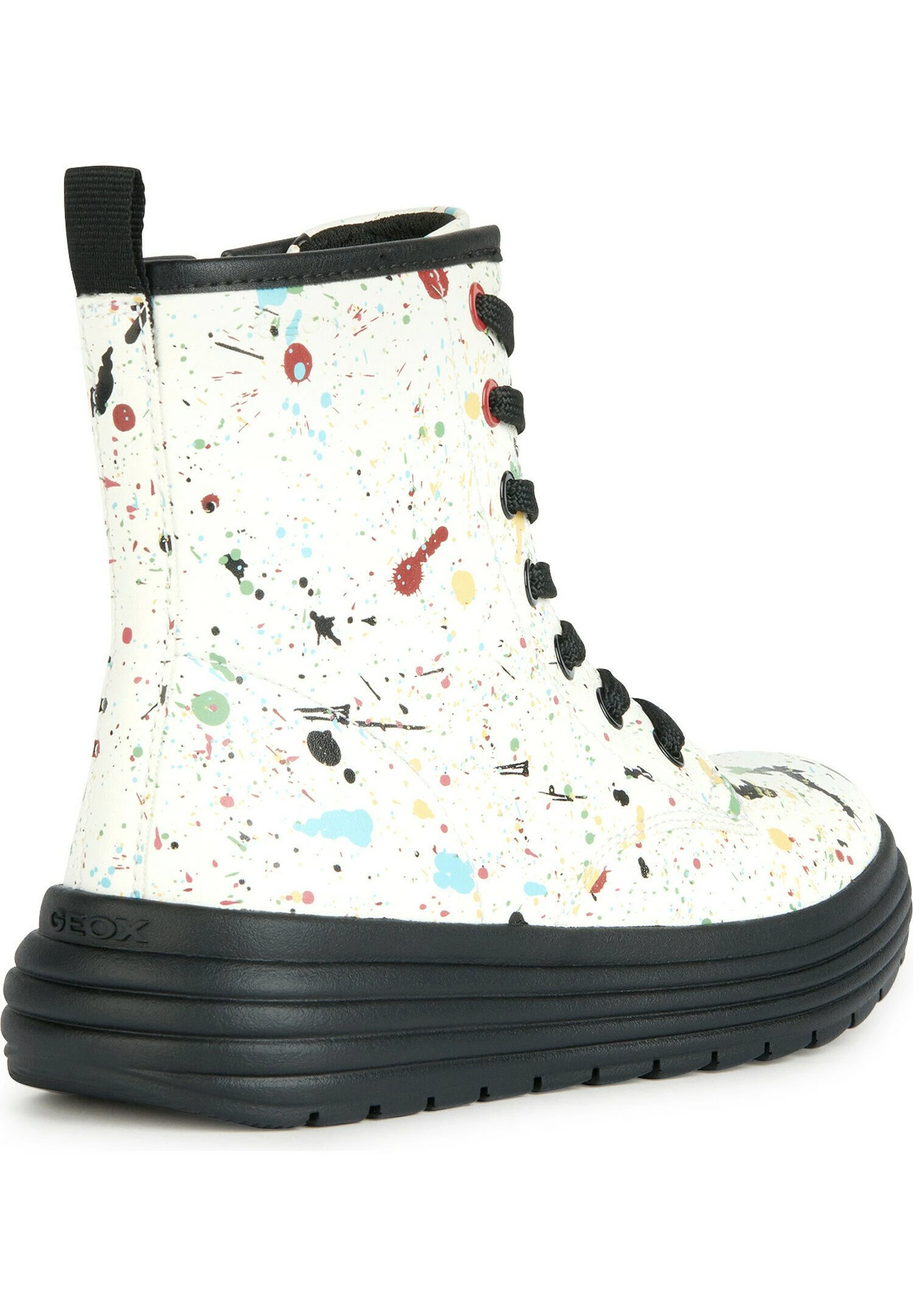 Geox J Phaolae- Stivaletti Stringati - White Multicolor 6 Geox J Phaolae- Stivaletti Stringati - White Multicolor - immagine 6