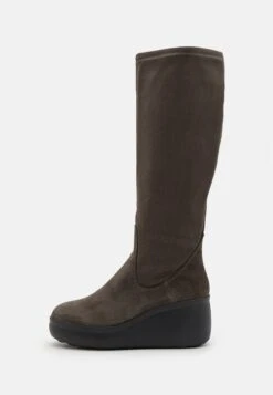 Geox Spherica - Stivali Con Plateau - Dk Greyr