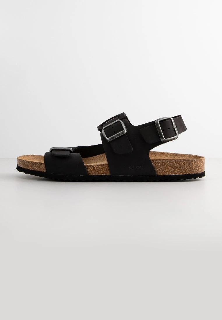 Geox U Sandal Ghita A Lea - Sandali - Schwarz 1 Geox U Sandal Ghita A Lea - Sandali - Schwarz