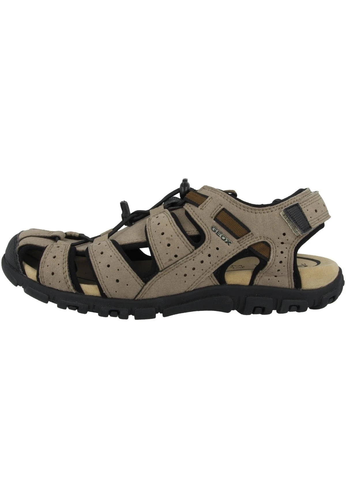 Geox Uomo StradaSandali Da TrekkingTaupe/Black Uomo Scarpe Aperte GE112G00T-C11 1 Geox Uomo StradaSandali Da TrekkingTaupe/Black Uomo Scarpe Aperte GE112G00T-C11