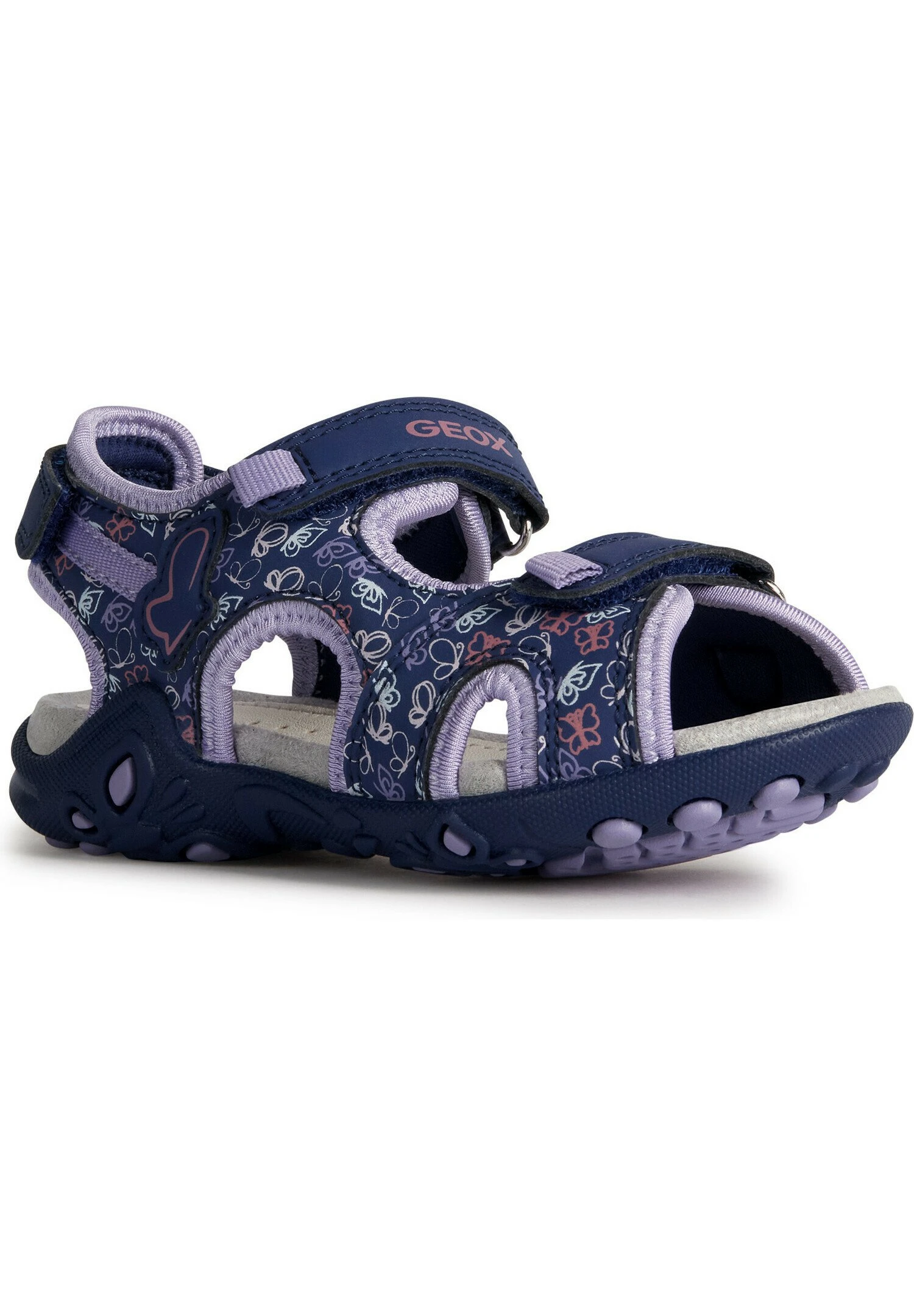 Geox Whinberry GSandali Da TrekkingNavy Dark Lilac Bambini Sandali GE113G08D-K11 2 Geox Whinberry GSandali Da TrekkingNavy Dark Lilac Bambini Sandali GE113G08D-K11 - immagine 2