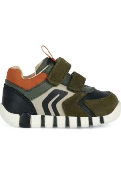 Geox B Iupidoo UnisexSneakers BasseDark Green Black Bambini Scarpe Neonato GE116D032-M11
