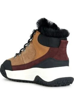 Geox D Oliviera + Grip - Stivali Da Neve- Beige Black -Geox Offerte Negozio 9d0c68b8de444dceb11b90b18e5e57b3