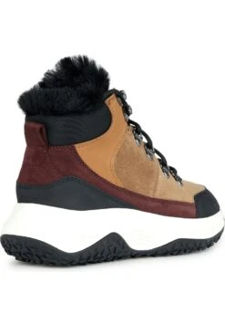 Geox D Oliviera + Grip - Stivali Da Neve- Beige Black -Geox Offerte Negozio a55d309de79048f682131dcbb4ae8f8a