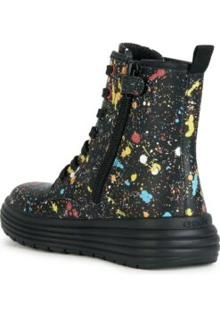 Geox J Phaolae Stivaletti StringatiBlack Multicolor Bambini Stivali GE113I05J-Q11 -Geox Offerte Negozio a6cd1f04667e45f1a2cff3b499252c9b