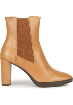 Geox D Walk Pleasure 85Stivaletti Con TaccoLight Brown Donna Stivali GE111N0AZ-O11