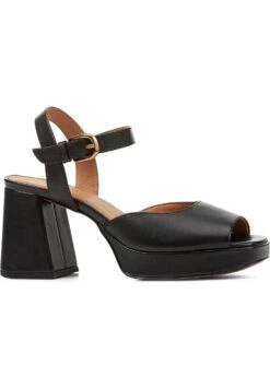 Geox D Soledea - Sandali Con Plateau - Black