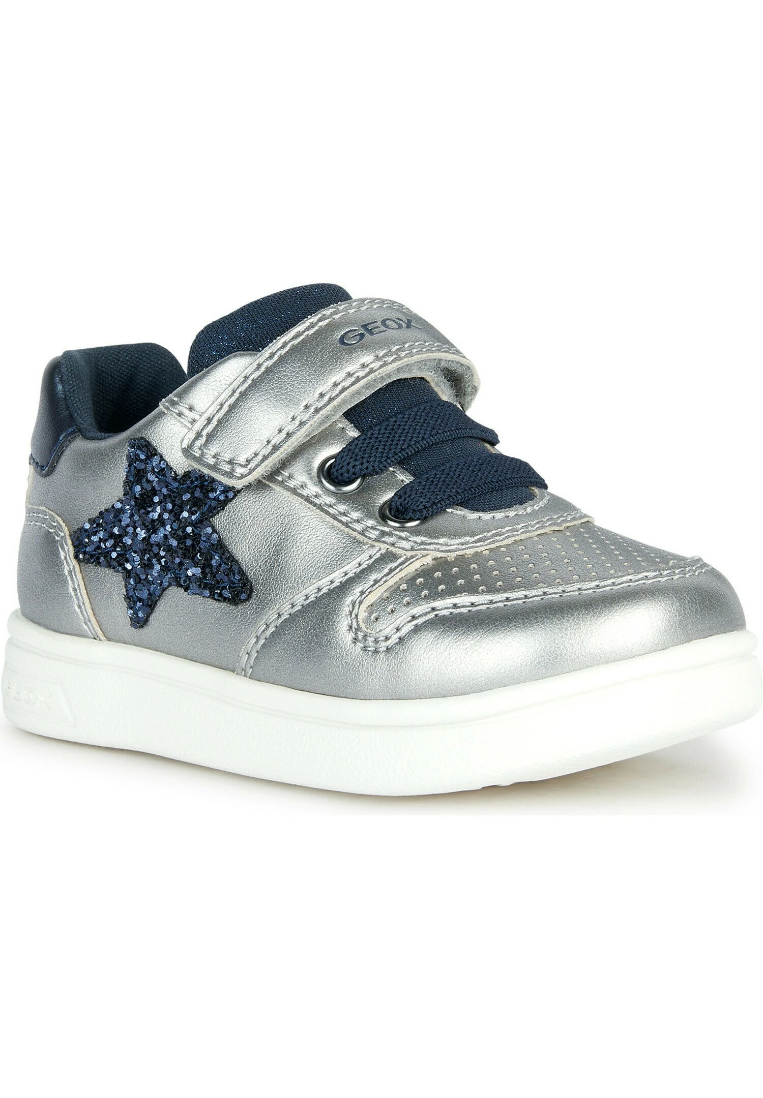 Geox B Djrock GirlSneakers BasseDark Silver Navy Bambini Sneakers GE113D0IX-D11 2 Geox B Djrock GirlSneakers BasseDark Silver Navy Bambini Sneakers GE113D0IX-D11 - immagine 2
