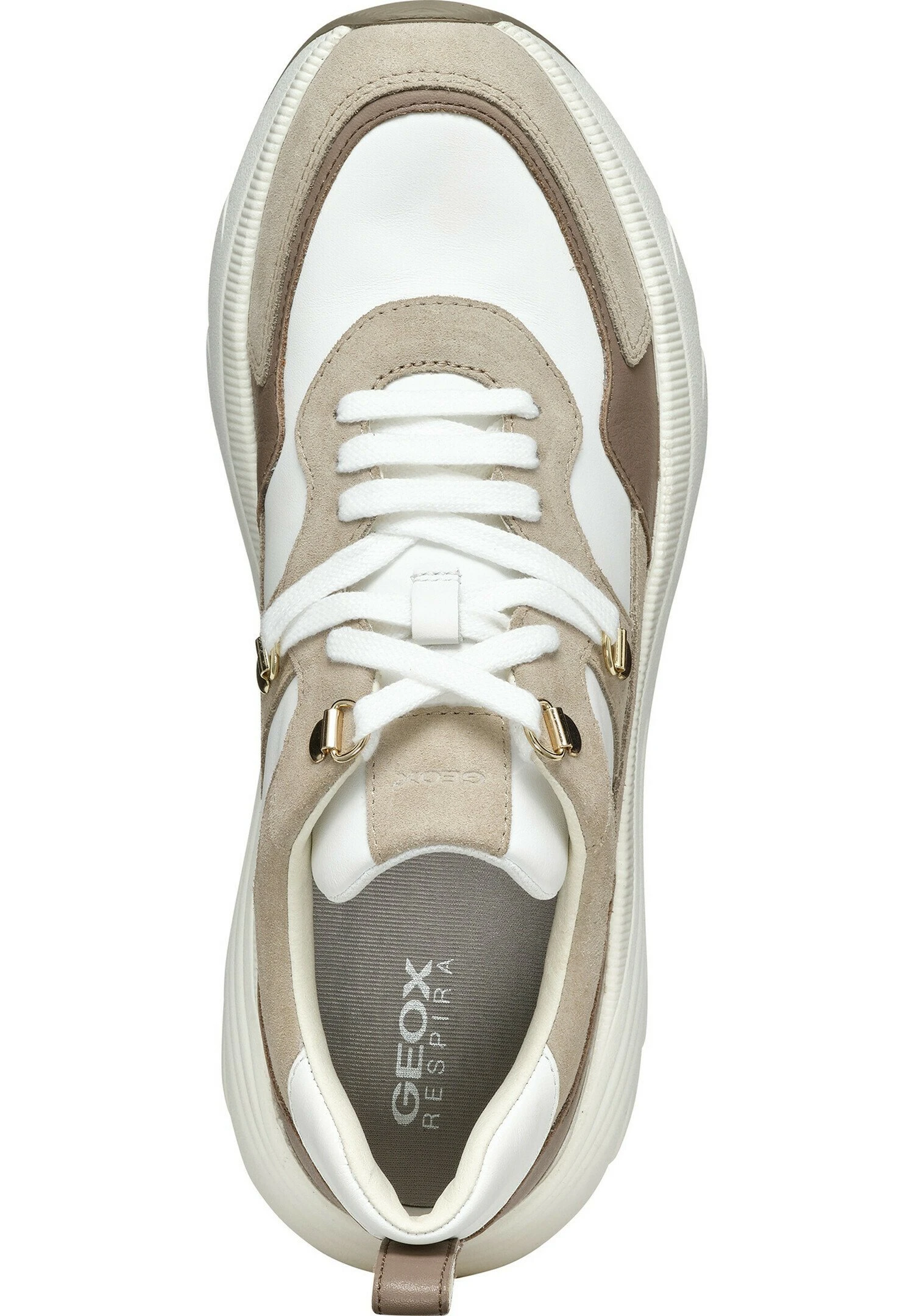 Geox D Diamanta - Sneakers Basse - White Sand 3 Geox D Diamanta - Sneakers Basse - White Sand - immagine 3
