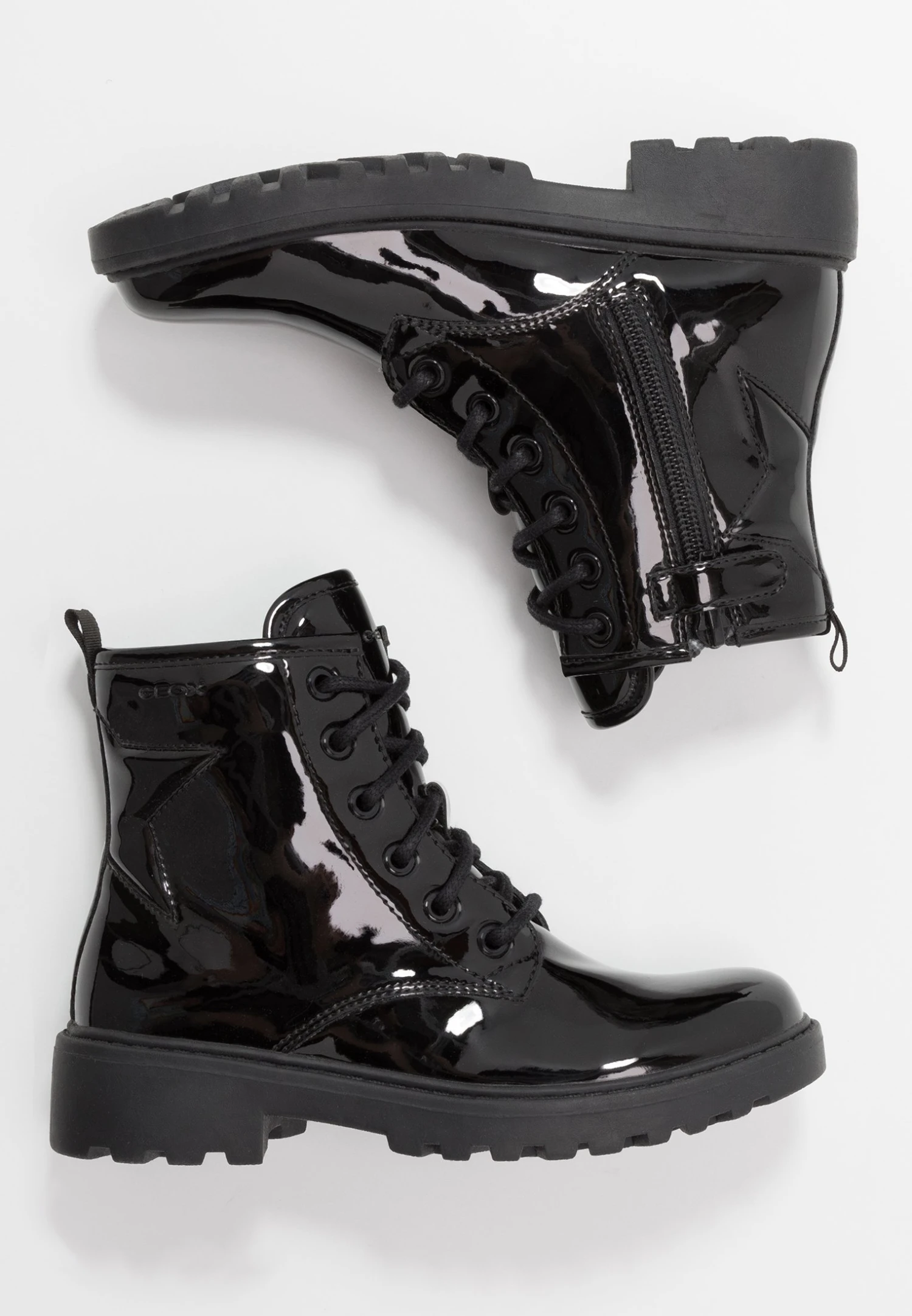 Geox Casey GirlStivaletti StringatiBlack Bambini Stivali GE113I01G-Q11 2 Geox Casey GirlStivaletti StringatiBlack Bambini Stivali GE113I01G-Q11 - immagine 2