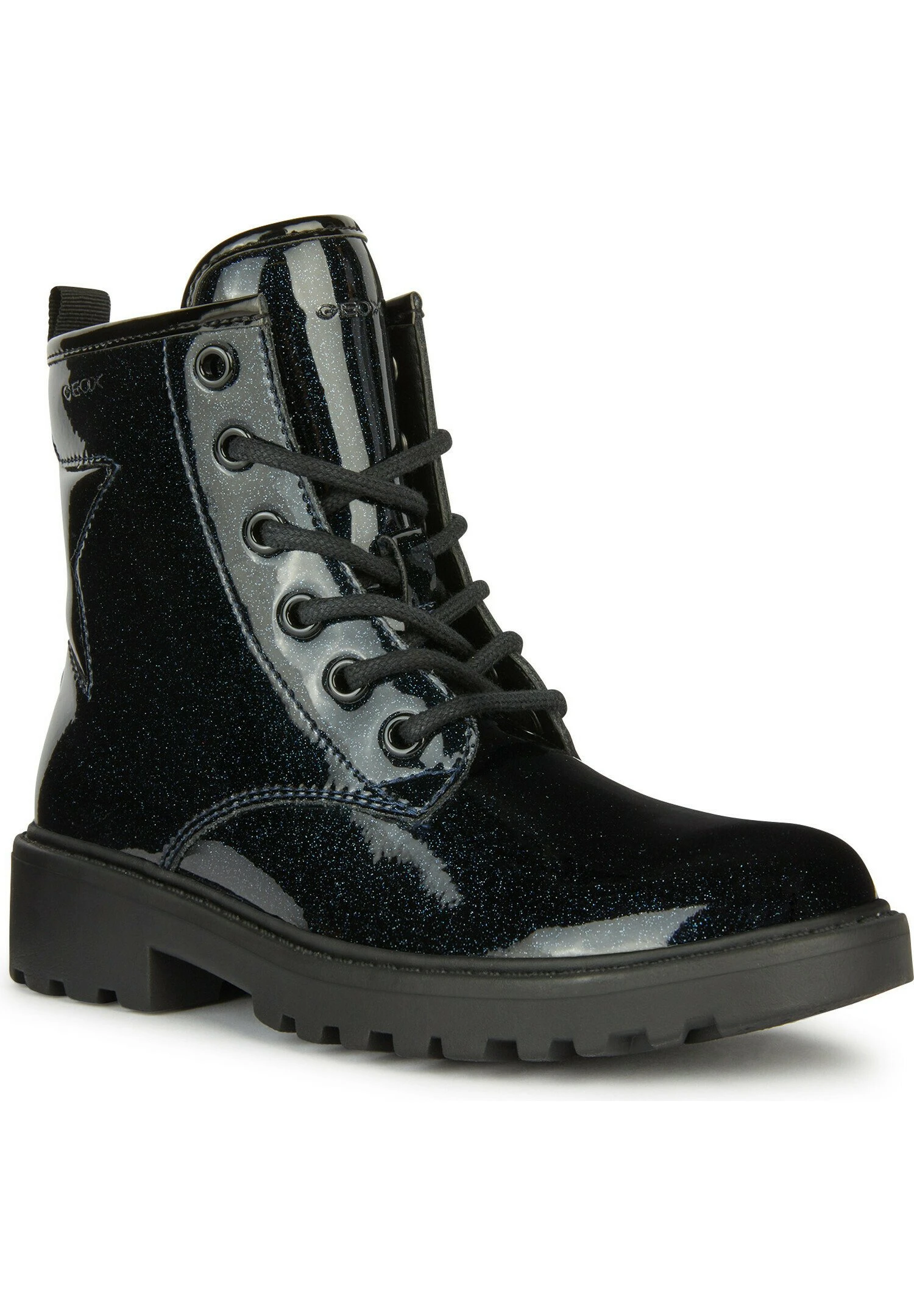 Geox Jr Casey - Stivaletti Stringati - Dark Navy 2 Geox Jr Casey - Stivaletti Stringati - Dark Navy - immagine 2