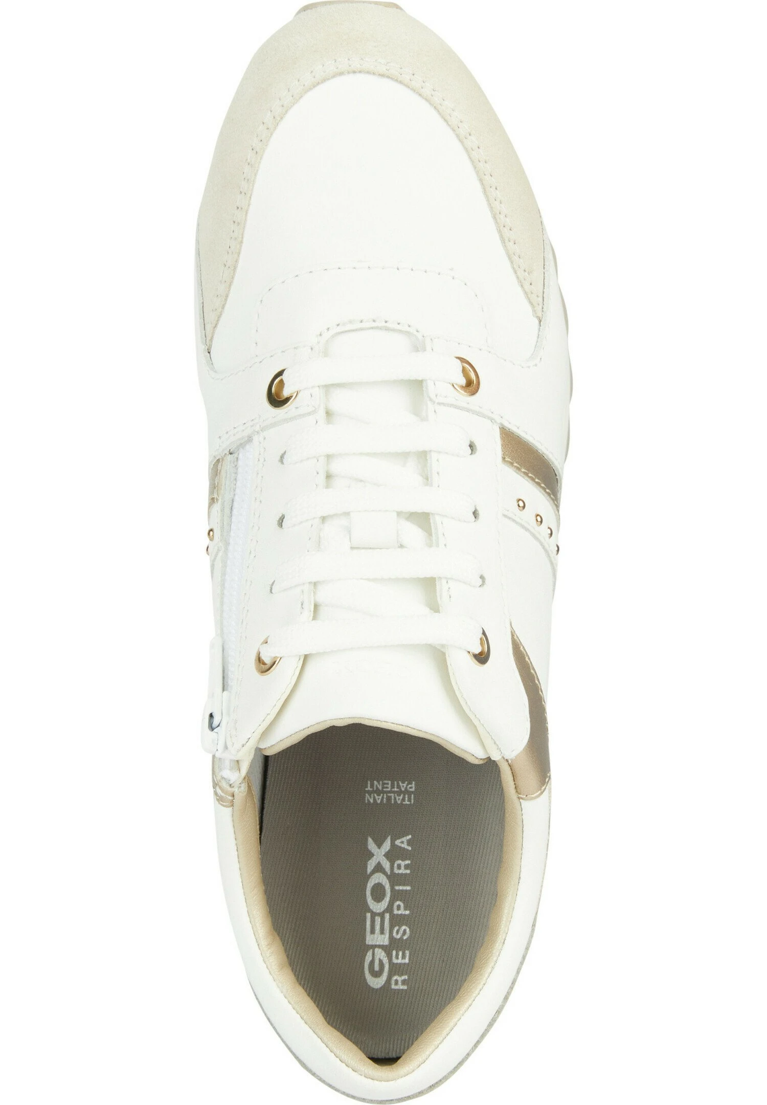 Geox D TabelyaSneakers BasseWhite Light Sand Donna Sneakers GE111A1AP-A11 3 Geox D TabelyaSneakers BasseWhite Light Sand Donna Sneakers GE111A1AP-A11 - immagine 3