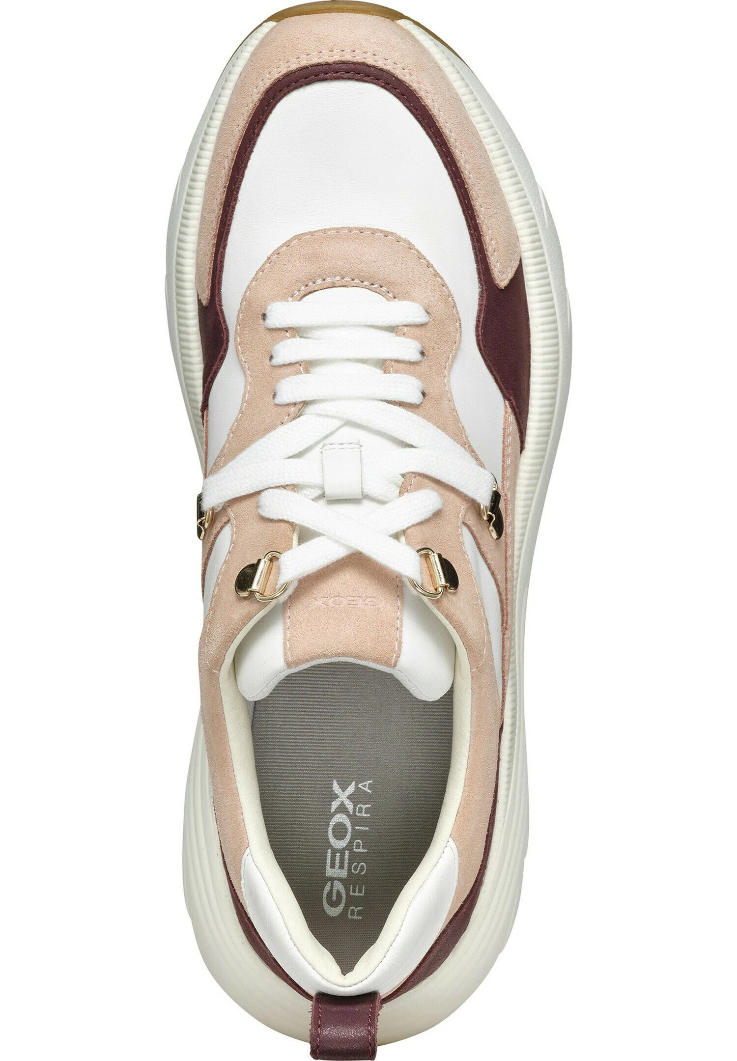 Geox D Diamanta - Sneakers Basse - White Nude 3 Geox D Diamanta - Sneakers Basse - White Nude - immagine 3