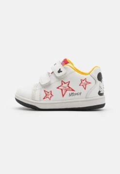 Geox Disney Mickey Mouse New Flick UnisexSneakers BasseWhite Bambini Sneakers GE116D01M-A11
