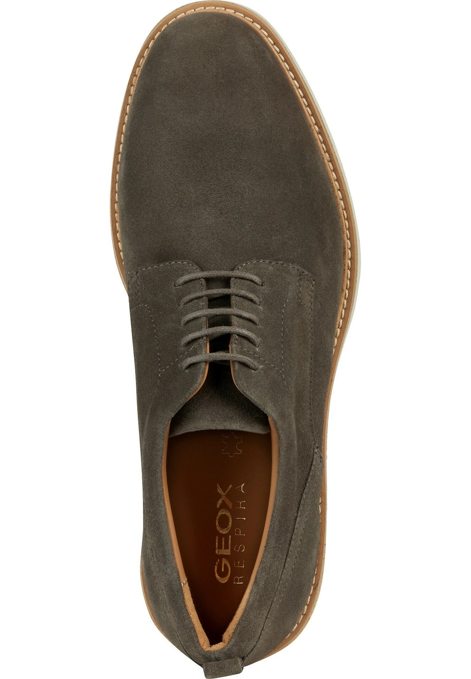 Geox StringateTaupe Uomo Scarpe Con I Lacci GE112M066-B11 3 Geox StringateTaupe Uomo Scarpe Con I Lacci GE112M066-B11 - immagine 3