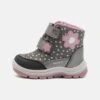 Geox Flanfil Girl AbxStivali Da Neve Dark Grey/Pink Bambini Stivali GE113K02Q-C11