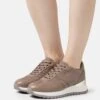 Geox D DesyaSneakers BasseDark Taupe Donna Sneakers GE111A19N-B11