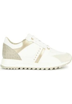 Geox D TabelyaSneakers BasseWhite Light Sand Donna Sneakers GE111A1AP-A11