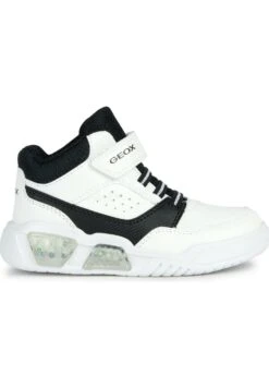 Geox Illuminus Light Up UnisexSneakers AlteWhite Black Bambini Sneakers GE116D034-A11