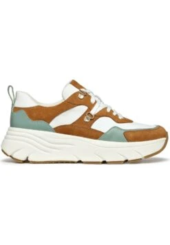 Geox D Diamanta - Sneakers Basse - White Cognac