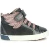 Geox B KilwiScarpe Primi PassiDark Grey Light Rose Bambini Scarpe Neonato GE116D03C-C11