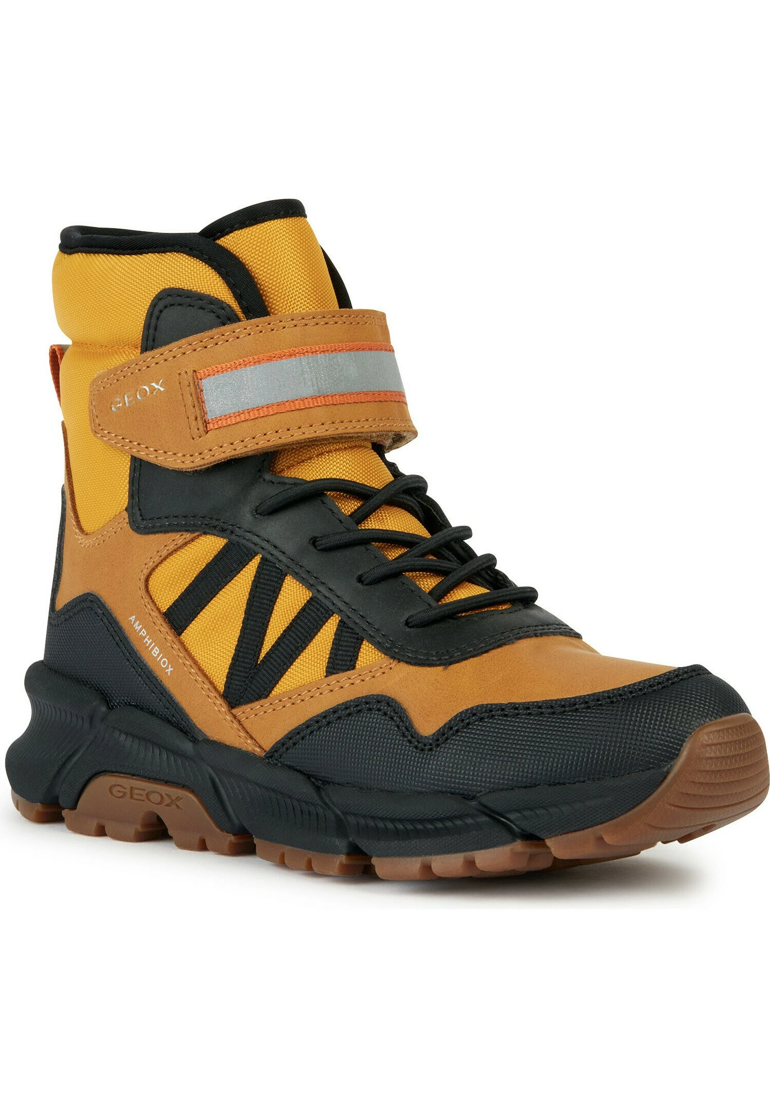 Geox J Flexyper PlusStivaletti StringatiDark Yellow Black Bambini Stivali GE114I035-E11 2 Geox J Flexyper PlusStivaletti StringatiDark Yellow Black Bambini Stivali GE114I035-E11 - immagine 2